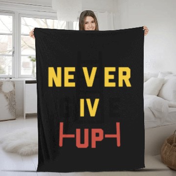 Discover never give up Coordinate's design Fleece Blankets