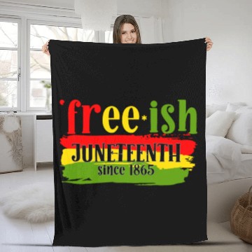 Discover Juneteenth free since 1865 Black History US Africa Fleece Blankets