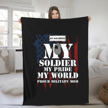 Discover My Daughter My Soldier My Pride... Fleece Blankets