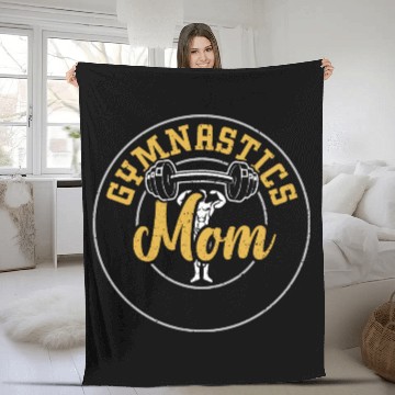 Discover Gymnastics Mom - Gym Fleece Blankets