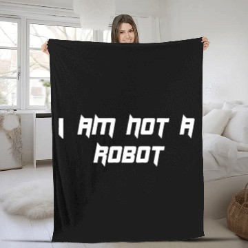 Discover I am not a Robot Fleece Blankets