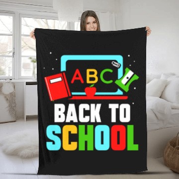 Discover Back To School Grade Pupil Teacher Fleece Blankets