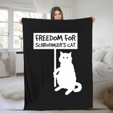 Discover FReedom for cat Fleece Blankets