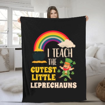 Discover I Teach Cutest Little Leprechauns St Patricks Day Fleece Blankets