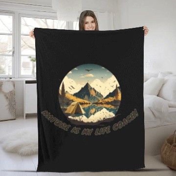 Discover nature is may life coach final Fleece Blankets