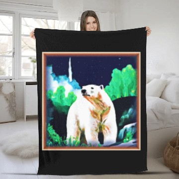 Discover Polar Bear in The Wild. Buy Now Fleece Blankets