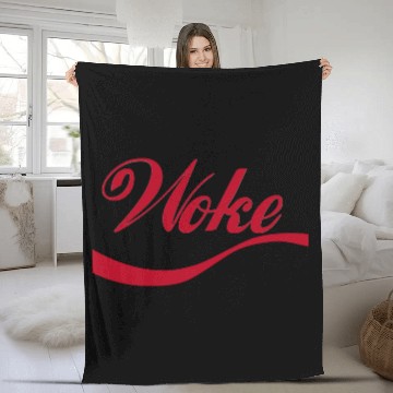 Discover Stay Woke Fleece Blankets