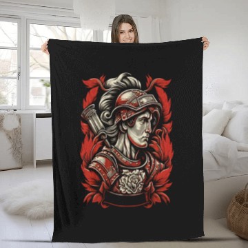 Discover Firefighter Prayer St. Florian Saint of Fleece Blankets
