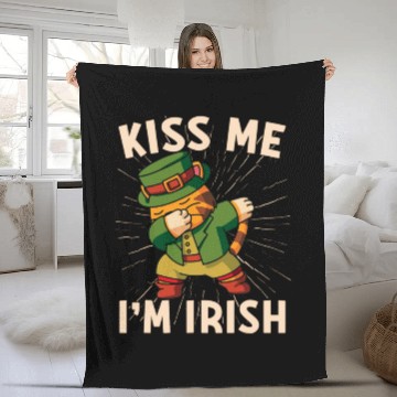 Discover Kiss Me Im Irish Baby St Patricks Day Fleece Blankets
