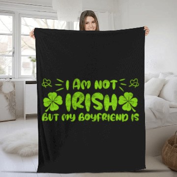 Discover Irish boyfriend St Patrick's Day Fleece Blankets