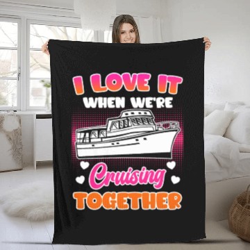 Discover Cruising together cruise ship holiday spring break Fleece Blankets