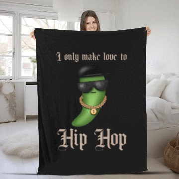 Discover I only make love to Hip Hop Fleece Blankets