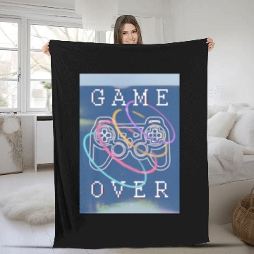 Discover Game Over Fleece Blankets