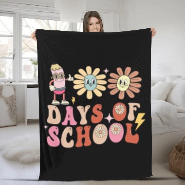 Discover 100 Days of School Fleece Blankets