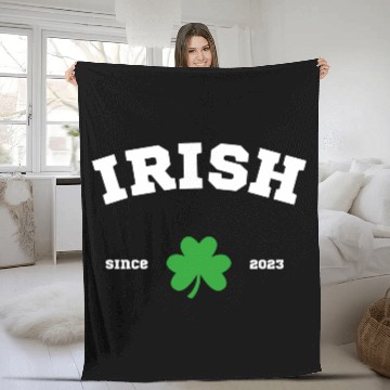 Discover Irish Since 2023 Athletic Design Fleece Blankets