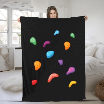 Discover Bouldering Rock Climbing Lover Climber Outdoor Spo Fleece Blankets