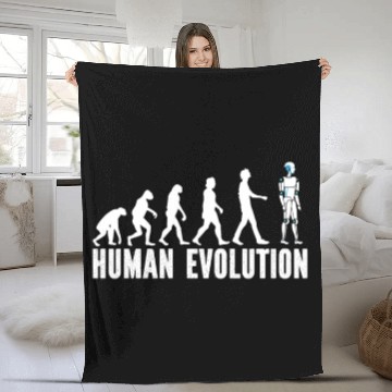 Discover Robotics Robots Evolution Human Evolution Fleece Blankets