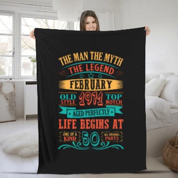 Discover The man the myth the legend Fleece Blankets