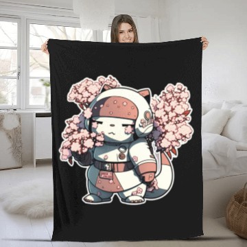 Discover Anime cat Fleece Blankets