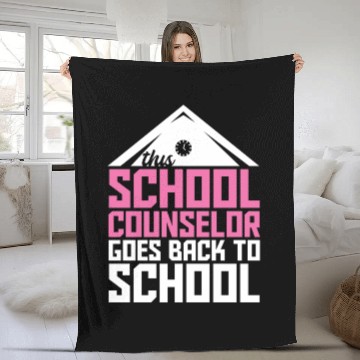 Discover Back To School School Counselor Fleece Blankets