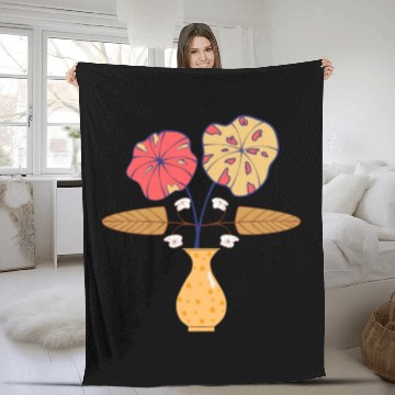 Discover Unique Flower Pastel Fleece Blankets