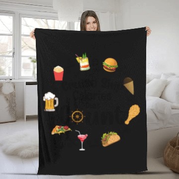 Discover Cruise Ship Calories Don't Count Apparel Fleece Blankets