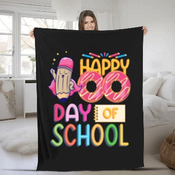 Discover 100 Days Of Magical Learning 100 Days Of School Fleece Blankets