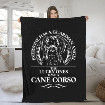 Discover Proud Cane Corso Guardian Angel dog quote Fleece Blankets