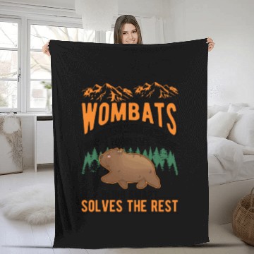 Discover Australian Wombat Fleece Blankets