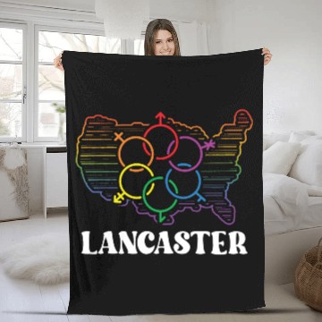 Discover Lancaster Pride Month Pride Flag LGBT Community LG Fleece Blankets