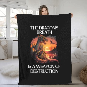 Discover Mythical Creature Dragons Gift Men Dragon for a Fleece Blankets