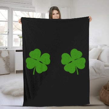 Discover Shenanigans St Patrick's Day Shamrocks Women Fleece Blankets