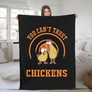 Discover Chickens Chicken Farm Farmer Fleece Blankets