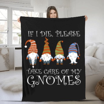 Discover Gnomes - Gnome Collecting - Gnome Collector Fleece Blankets