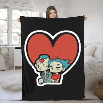 Discover Old Couple In Valentine’s Day Fleece Blankets