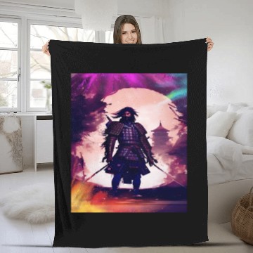 Discover Samurai Japan Japanese Anime Katana Manga samurai Fleece Blankets