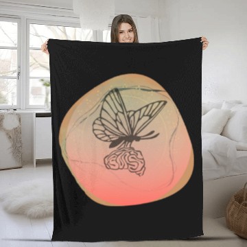 Discover Butterfly mind Fleece Blankets