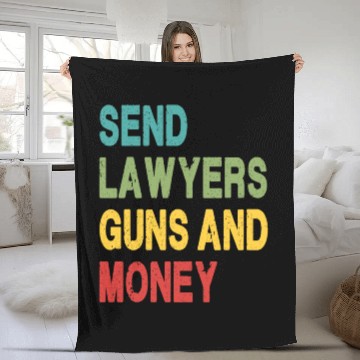 Discover Send Lawyers Guns and Money Fleece Blankets