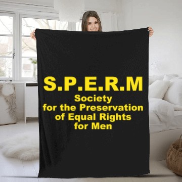 Discover S.P.E.R.M. Society For The Preservation Of Equal Fleece Blankets
