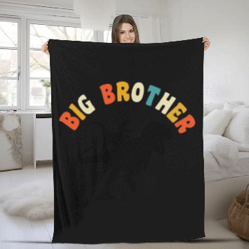Discover Promoted to big brother dinosaur Gift, Big brother Fleece Blankets