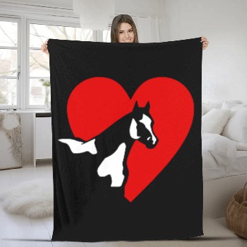 Discover Paint Horse Fleece Blankets