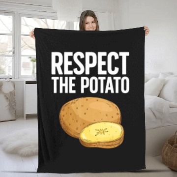 Discover Cool Potato Vegetable Potato Lover Fleece Blankets