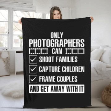 Discover Cool Photographer Art Photography Camera Lover Fleece Blankets