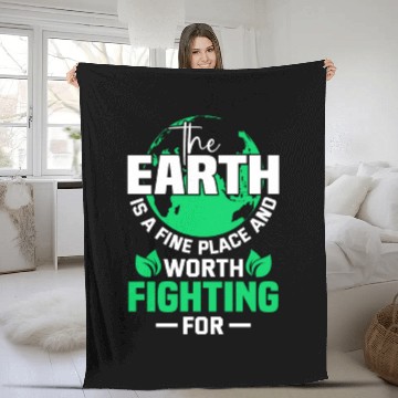 Discover The Earth is a Earth Day Planet Environment Trees Fleece Blankets