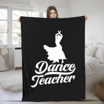 Discover Dance Teacher Class Dancer Teach Dancing Fleece Blankets