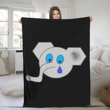 Discover Crying Elephant Fleece Blankets