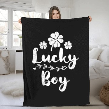 Discover Lucky Boy Irish St Patrick's Day Fleece Blankets