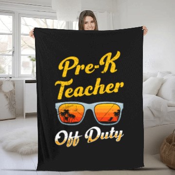 Discover Preschool kindergarten educator off duty teacher Fleece Blankets