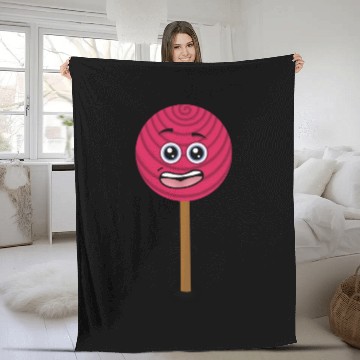 Discover A cool lollipop Fleece Blankets