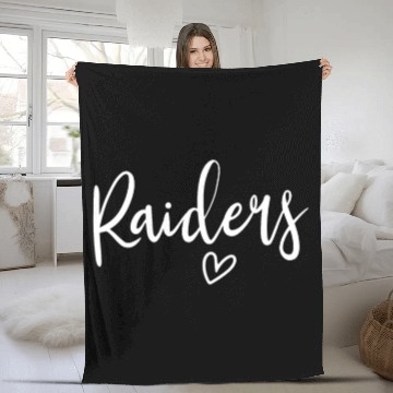 Discover Raiders High School Raiders Sports Team Women'swom Baseball Jerseys Fleece Blankets